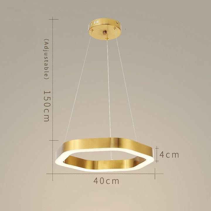 Modern Led Chandelier Gold Living Room Lamp Luxury Creative Stainless Shop Light Fixture Combination