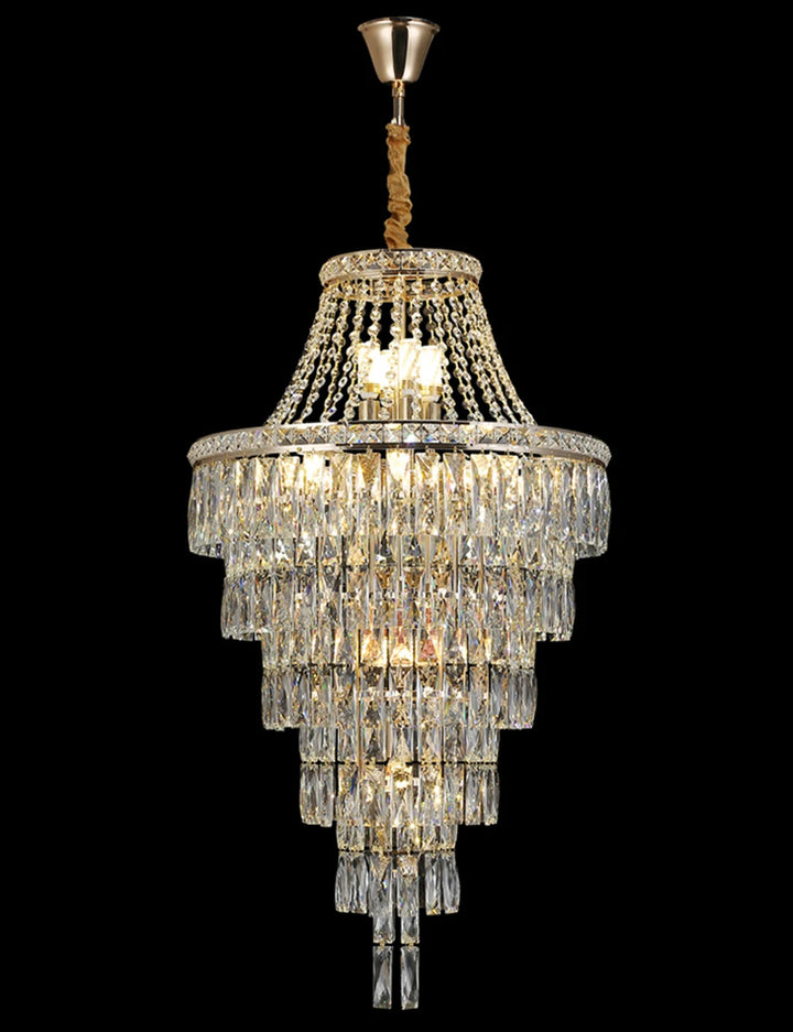 Luxury Multi-Layer Crystal Chandelier for Modern Foyers, Large Dining Rooms and  Staircases