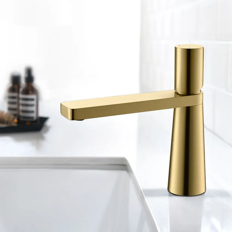 Modern Single Lever Solid Brass Bathroom Basin Faucet