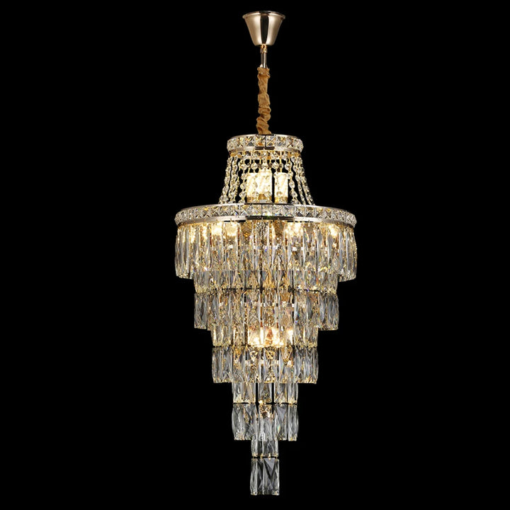 Luxury Multi-Layer Crystal Chandelier for Modern Foyers, Large Dining Rooms and  Staircases