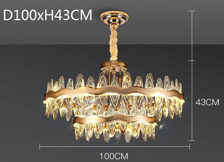 Living Room Luxury Modern Crystal Chandeliers Kitchen Island Light