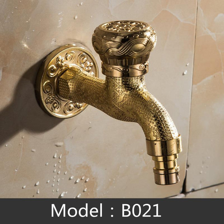 Bathroom Faucet Brass Tap Kitchen Outdoor Garden Taps High Quality Washing Machine Mop Luxury Antique Decorative Bibcock - ATY Home Decor