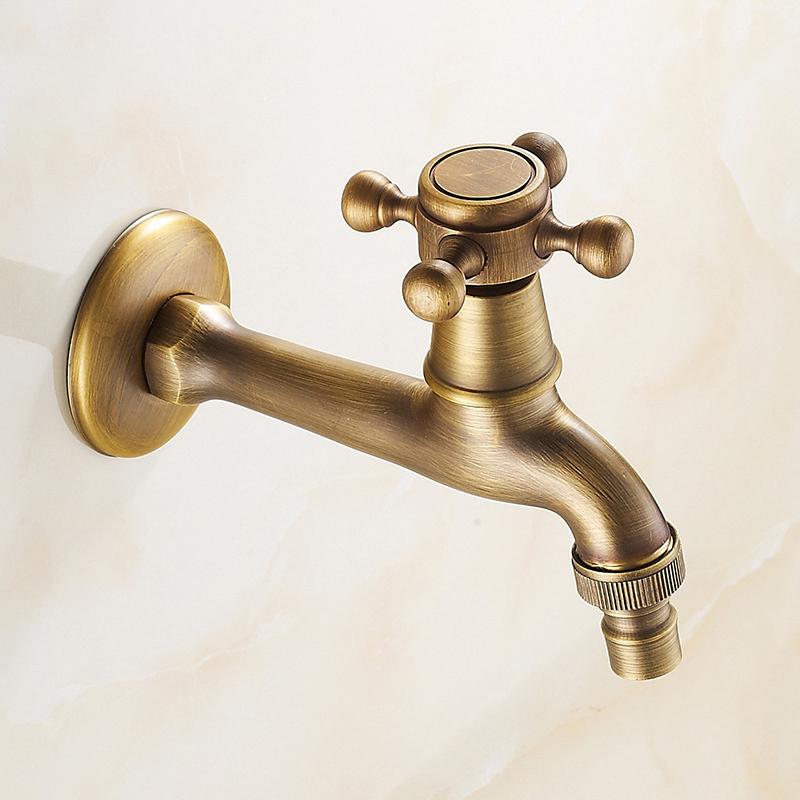 Bathroom Faucet Brass Tap Kitchen Outdoor Garden Taps High Quality Washing Machine Mop Luxury Antique Decorative Bibcock - ATY Home Decor
