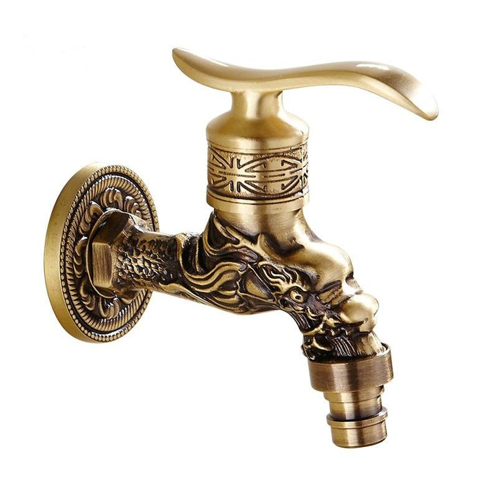 Bathroom Faucet Brass Tap Kitchen Outdoor Garden Taps High Quality Washing Machine Mop Luxury Antique Decorative Bibcock - ATY Home Decor