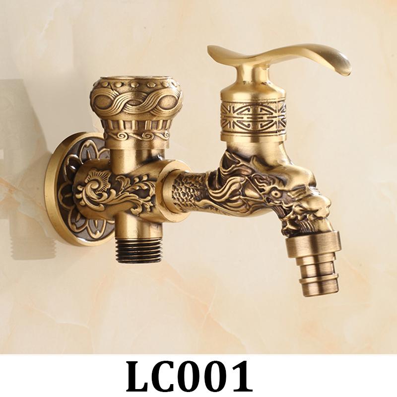 Bathroom Faucet Brass Tap Kitchen Outdoor Garden Taps High Quality Washing Machine Mop Luxury Antique Decorative Bibcock - ATY Home Decor