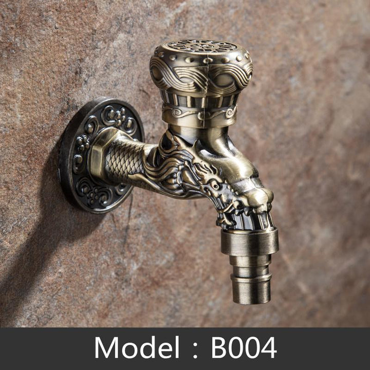 Bathroom Faucet Brass Tap Kitchen Outdoor Garden Taps High Quality Washing Machine Mop Luxury Antique Decorative Bibcock - ATY Home Decor