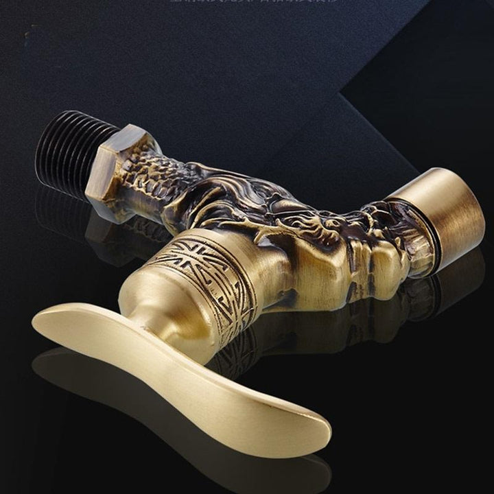 Bathroom Faucet Brass Tap Kitchen Outdoor Garden Taps High Quality Washing Machine Mop Luxury Antique Decorative Bibcock - ATY Home Decor
