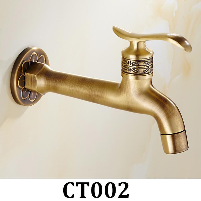 Bathroom Faucet Brass Tap Kitchen Outdoor Garden Taps High Quality Washing Machine Mop Luxury Antique Decorative Bibcock - ATY Home Decor