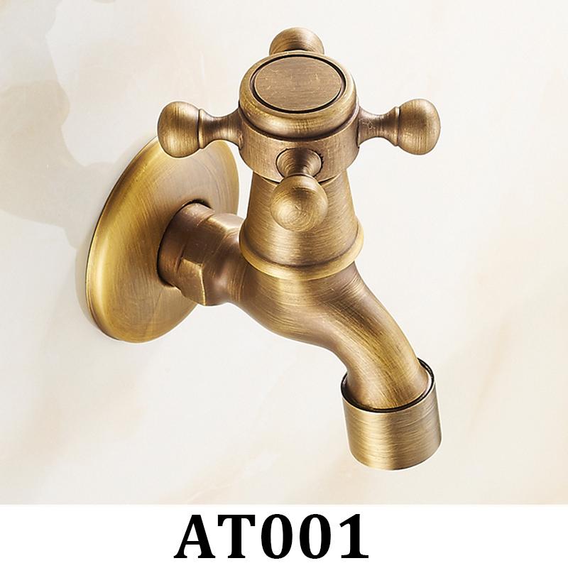 Bathroom Faucet Brass Tap Kitchen Outdoor Garden Taps High Quality Washing Machine Mop Luxury Antique Decorative Bibcock - ATY Home Decor