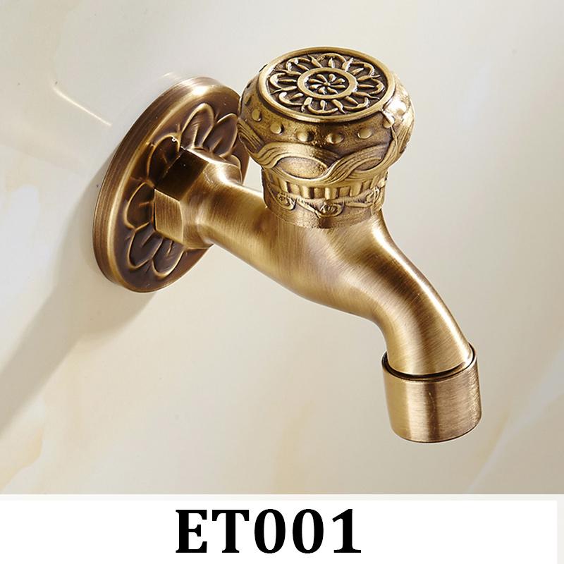 Bathroom Faucet Brass Tap Kitchen Outdoor Garden Taps High Quality Washing Machine Mop Luxury Antique Decorative Bibcock - ATY Home Decor