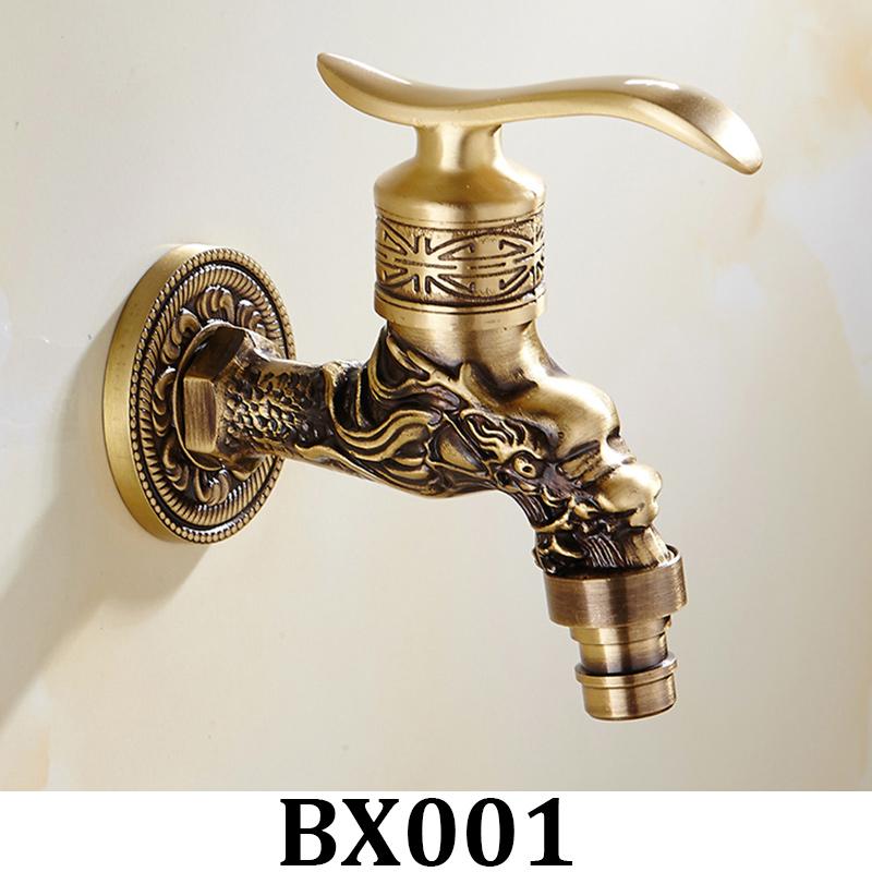 Bathroom Faucet Brass Tap Kitchen Outdoor Garden Taps High Quality Washing Machine Mop Luxury Antique Decorative Bibcock - ATY Home Decor