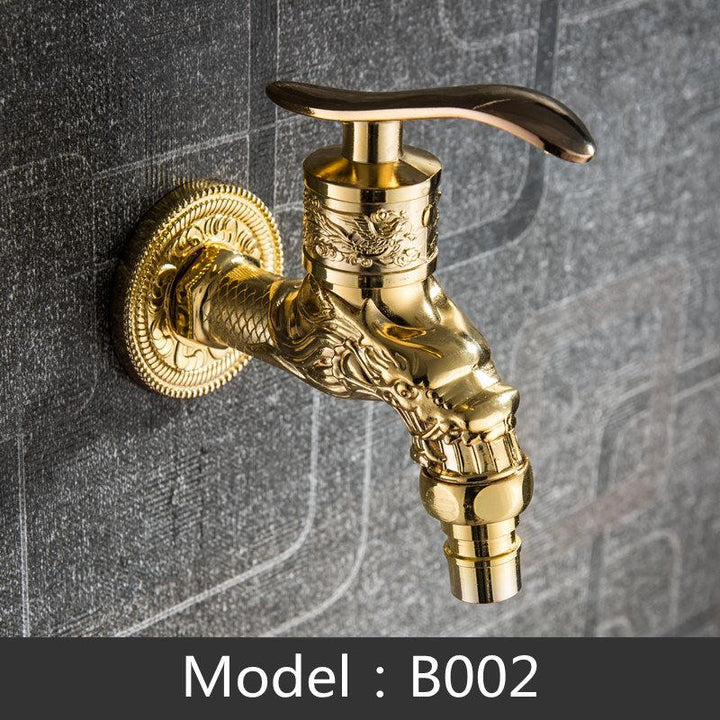Bathroom Faucet Brass Tap Kitchen Outdoor Garden Taps High Quality Washing Machine Mop Luxury Antique Decorative Bibcock - ATY Home Decor