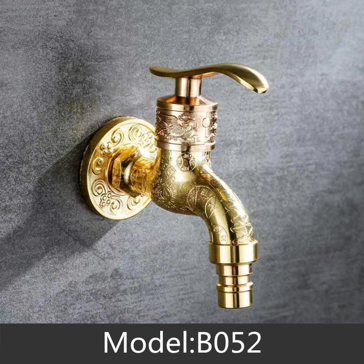 Bathroom Faucet Brass Tap Kitchen Outdoor Garden Taps High Quality Washing Machine Mop Luxury Antique Decorative Bibcock - ATY Home Decor