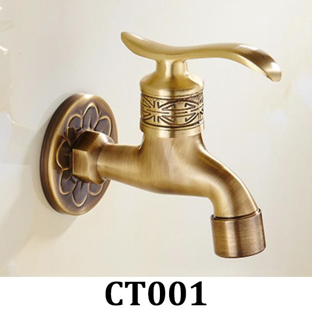 Bathroom Faucet Brass Tap Kitchen Outdoor Garden Taps High Quality Washing Machine Mop Luxury Antique Decorative Bibcock - ATY Home Decor