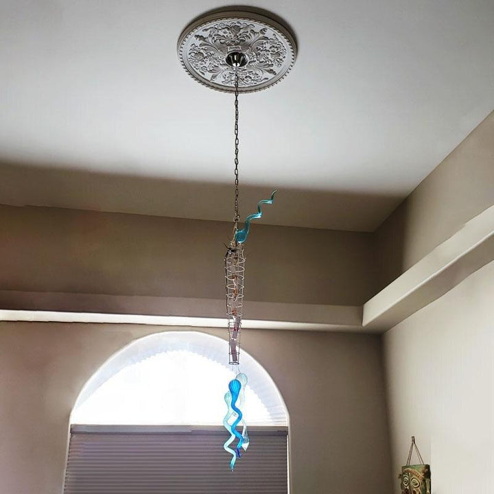 Big Indoor Lighting Murano Glass Chandelier Lustre Led Modern Blown Glass Chandeliers Lamps Home Hotel Loft Decor - ATY Home Decor