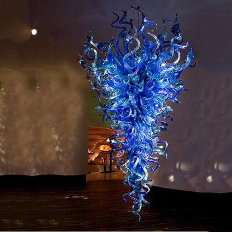 Big Indoor Lighting Murano Glass Chandelier Lustre Led Modern Blown Glass Chandeliers Lamps Home Hotel Loft Decor - ATY Home Decor