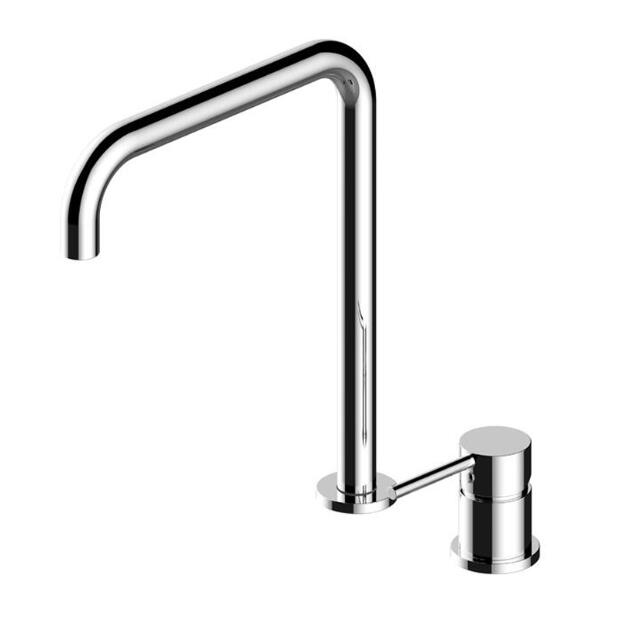 Brass Hot And Cold Bathroom Super Long Pipe Two Holes Basin Faucet Bathroom Faucet Sink Tap 360 Rotating Widespread Basin - ATY Home Decor