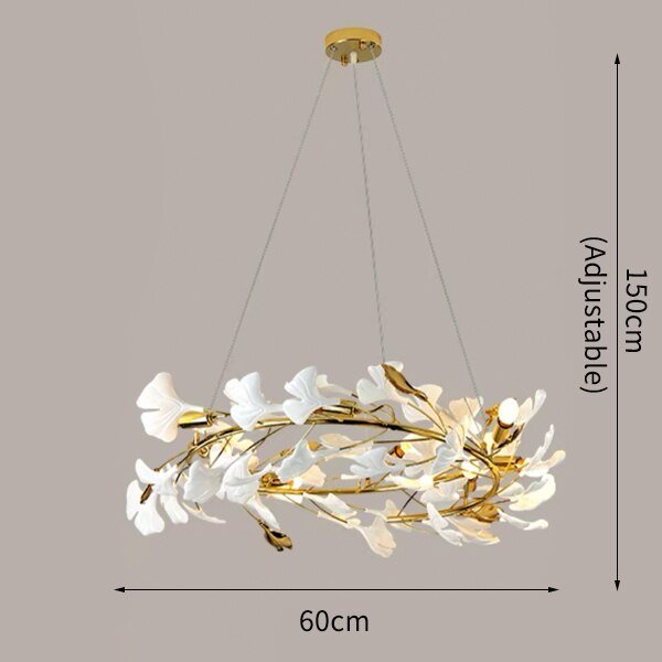 Ceramic Petals Modern Creative Design Chandelier For Living Room - ATY Home Decor