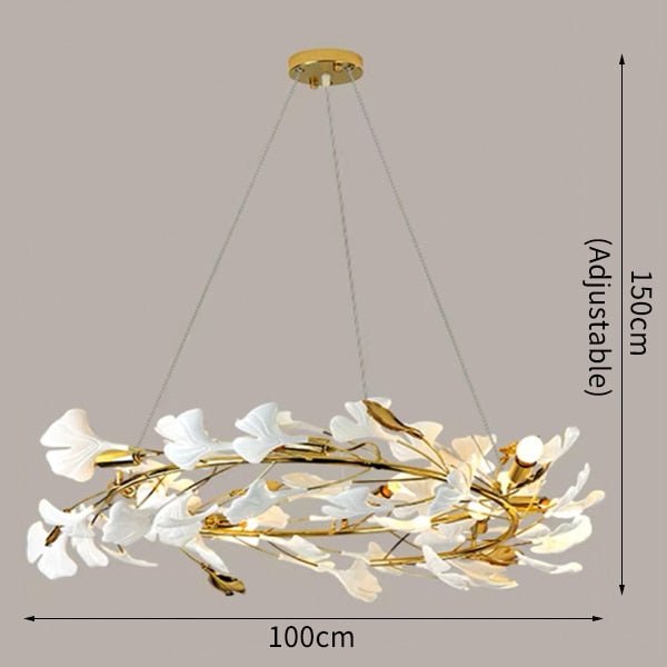 Ceramic Petals Modern Creative Design Chandelier For Living Room - ATY Home Decor