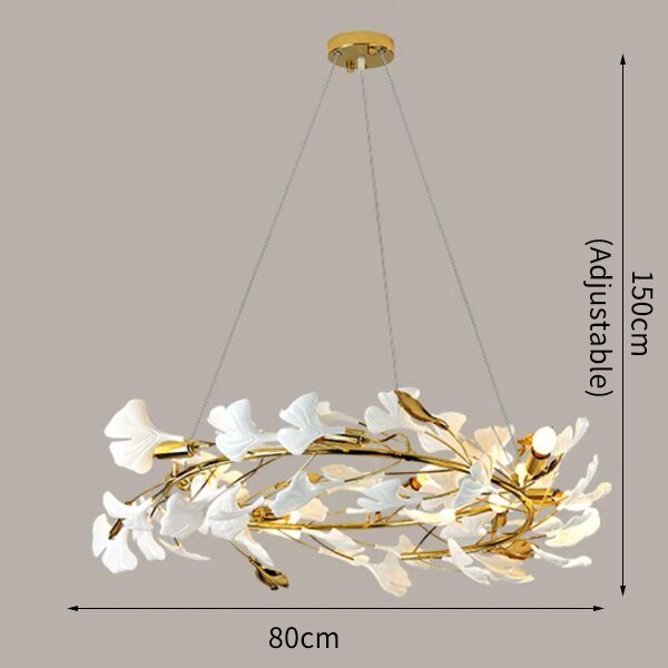 Ceramic Petals Modern Creative Design Chandelier For Living Room - ATY Home Decor