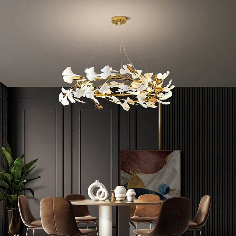 Ceramic Petals Modern Creative Design Chandelier For Living Room - ATY Home Decor