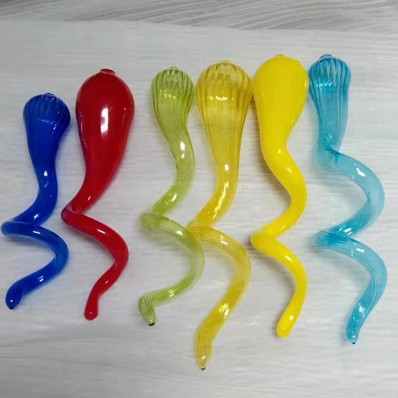 Lámpara colgante de cristal soplado de colores