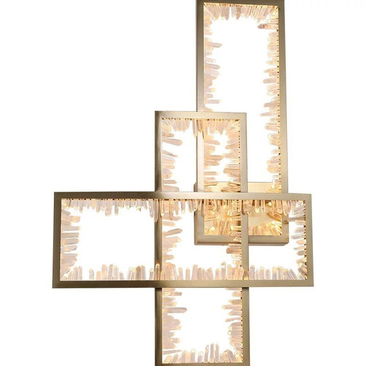 Creative Design Living Room Crystal Wall Lights Modern Gold Bedroom Sconce