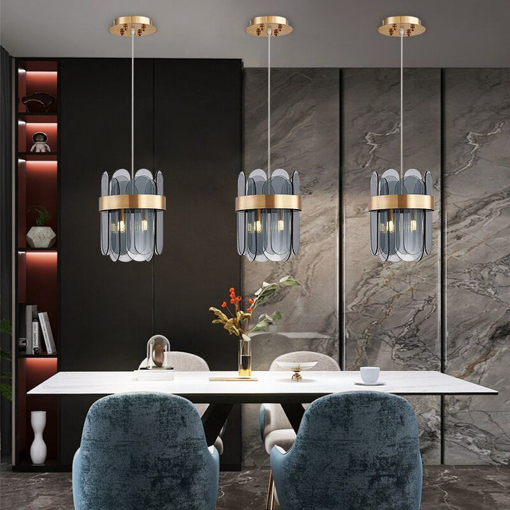 Lámpara colgante de cristal creativa para el comedor Decoración casera moderna Isla de cocina Lámpara colgante