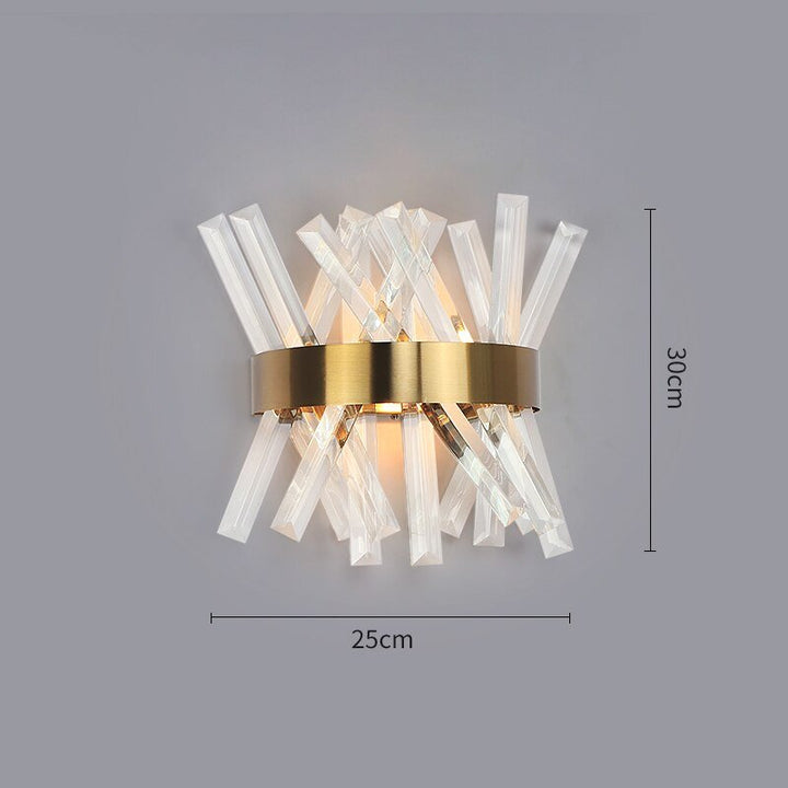 Crystal Wall Light Fixture Bedroom Beside Gold Wall Lamps Bathroom Led Wall Sconce