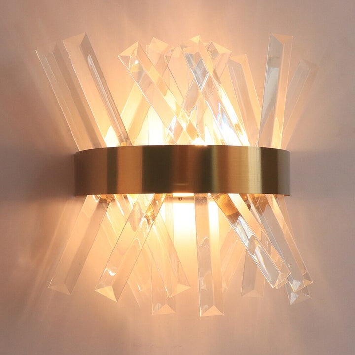 Crystal Wall Light Fixture Bedroom Beside Gold Wall Lamps Bathroom Led Wall Sconce