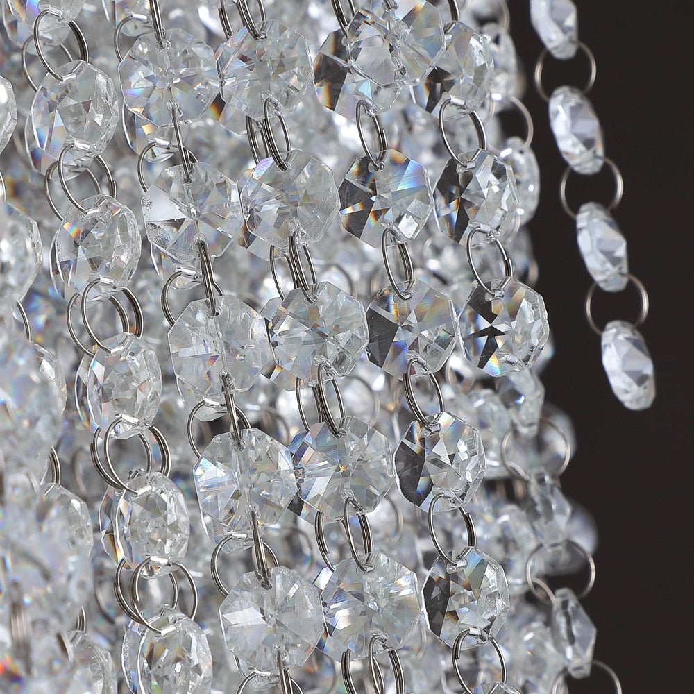 Large Round Shape Modern Crystal Chandelier For Living Room Staircase