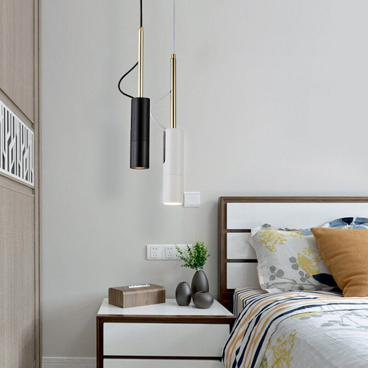 LED Rotating Spotlight Modern Pendant Light Bedside Hanging Lamp Pendant Spotlights Modern Bedroom Rotatable Spot Light