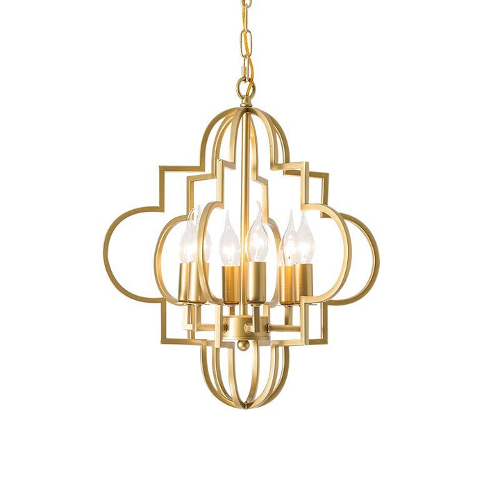 Lighting Luxury Hollow Gold Pendant Lights Led Hanging Lamp for Dining Room Kitchen Lighting Fixtures Home Lighting