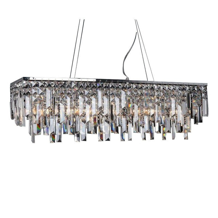 Lighting Modern Crystal Pendant Light Chrome Rectangle Pendant Light Guaranteed 100%