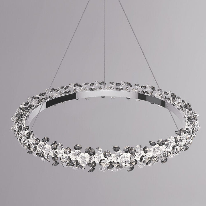 Lujosa Araña LED de Cristal - Moderno Diseño Colgante - Vestíbulo - Comedor - Decoración de Dormitorios