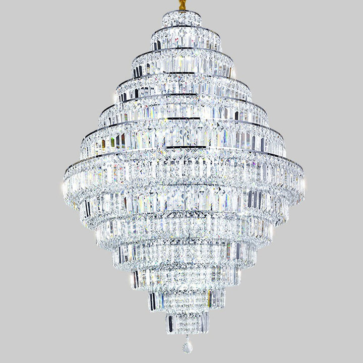 Elegant Crystal Chandelier for Grand Staircase & Lobby Fixtures