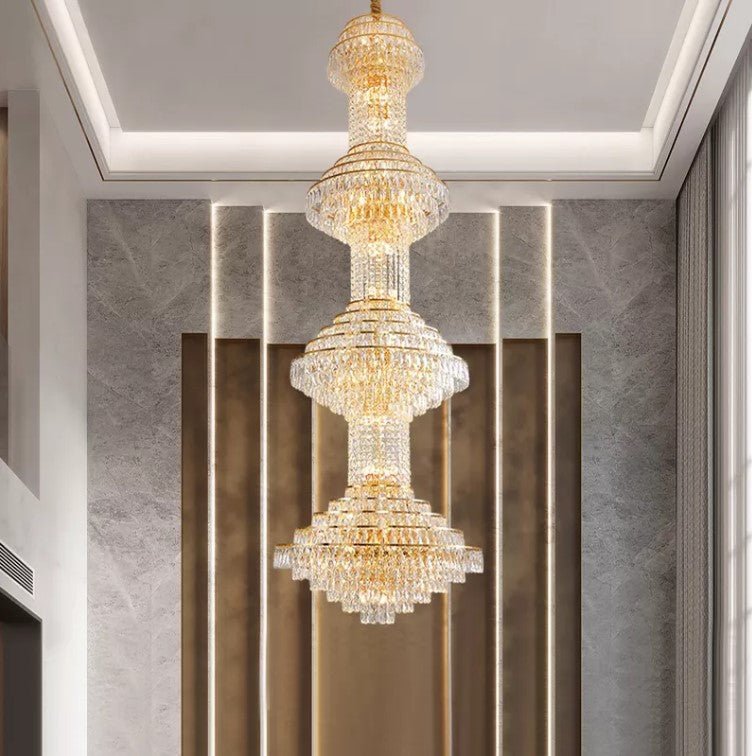 Luxury Large Crystal Chandelier For Hotel And Villa