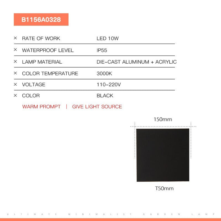 Lámparas de pared LED modernas de 10 W, apliques de pared impermeables para exteriores, iluminación de pared para porche, luz de jardín, lámpara de calle para patio, aluminio