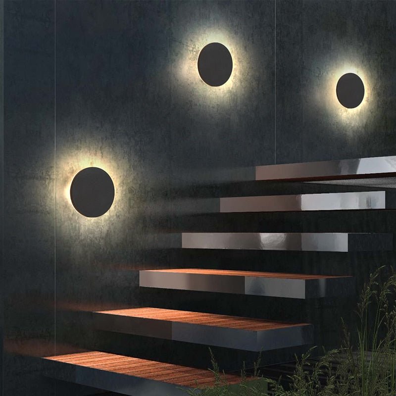 Lámparas de pared LED modernas de 10 W, apliques de pared impermeables para exteriores, iluminación de pared para porche, luz de jardín, lámpara de calle para patio, aluminio