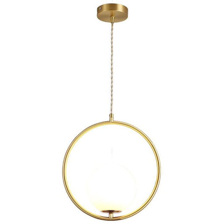 Modern Chandelier Restaurant Living Room Golden Copper Material Glass Ball Chandelier Home Lighting Restaurant Decoration