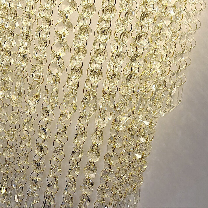 Modern Creative Gold Crystal Bedside Wall Lamp Led Bedroom Light Wall Scones Indoor Crystal Lustre