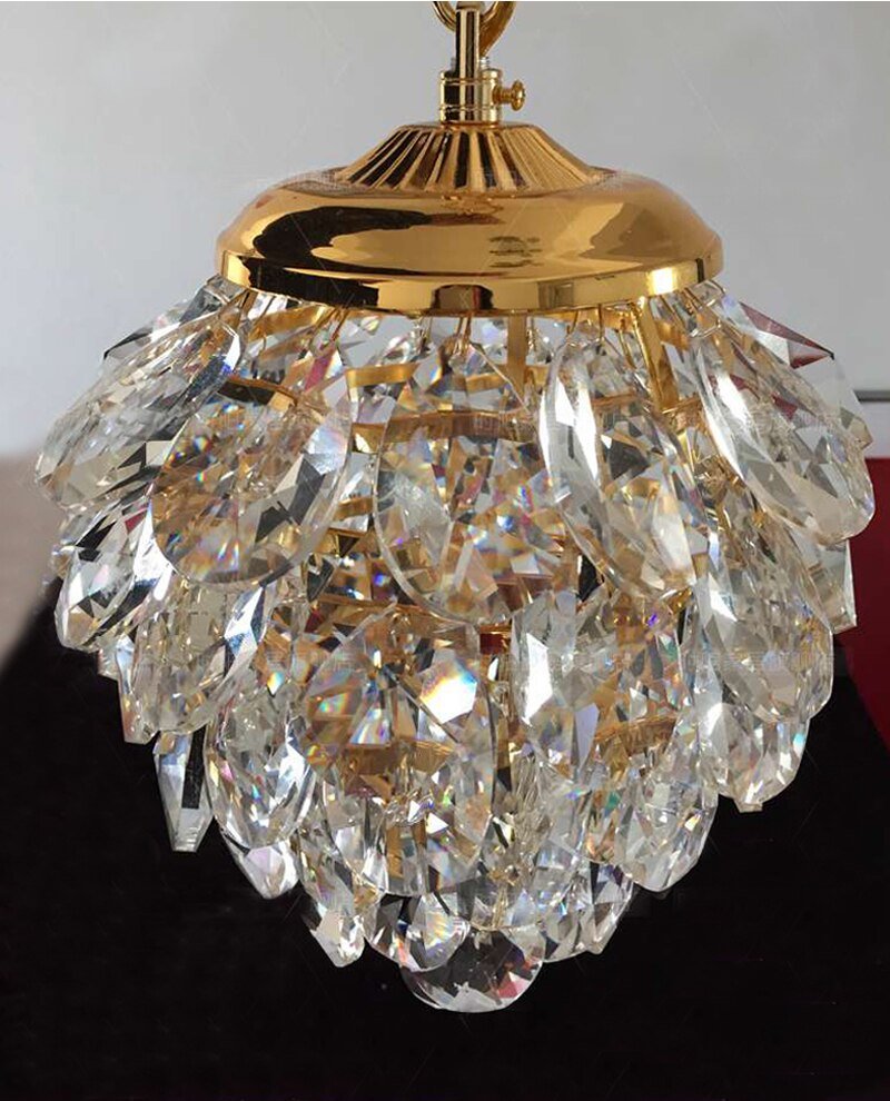 Modern Crystal Pendant Light Gold /Chrome Pendant Light Pineapple shape Used in WalkWay Club Guaranteed 100%