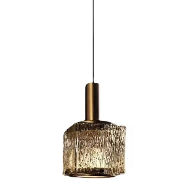 Modern Cubic Glass Pendant Lights  For Kitchen Island & Bedside