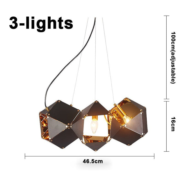 Lámpara colgante creativa de metal moderno para sala de estar, comedor, diseño circular, lámparas colgantes, decoración del hogar, accesorios de iluminación