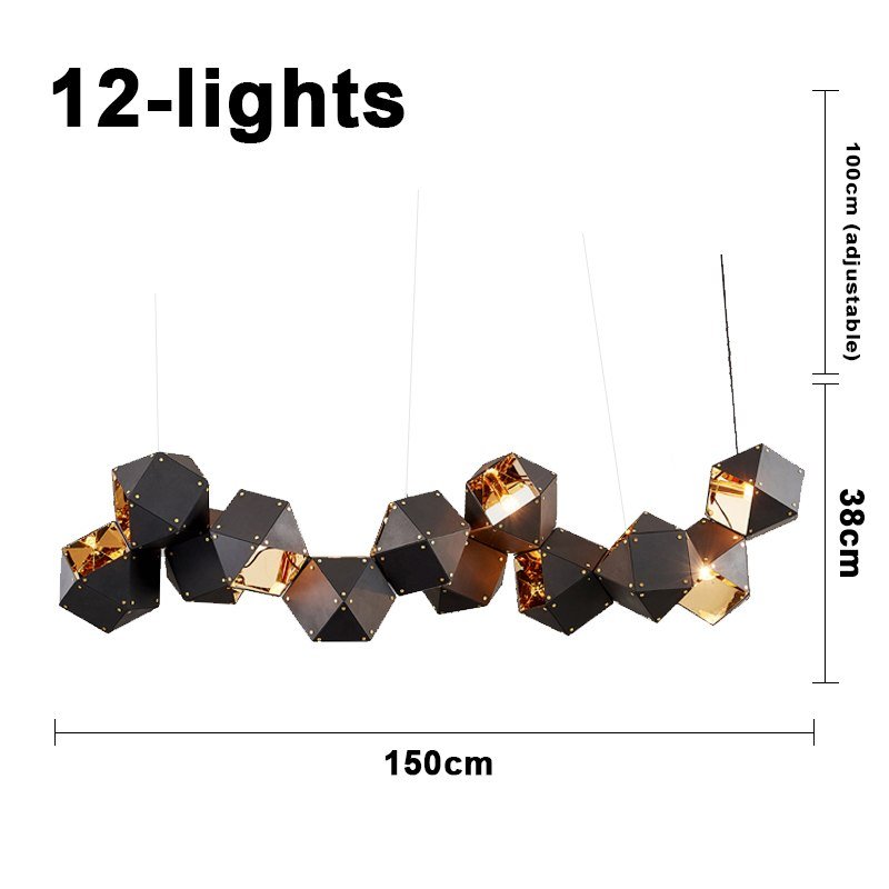 Lámpara colgante creativa de metal moderno para sala de estar, comedor, diseño circular, lámparas colgantes, decoración del hogar, accesorios de iluminación