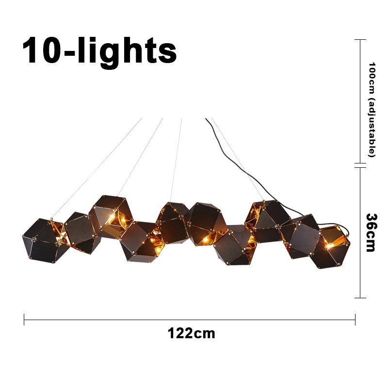 Lámpara colgante creativa de metal moderno para sala de estar, comedor, diseño circular, lámparas colgantes, decoración del hogar, accesorios de iluminación