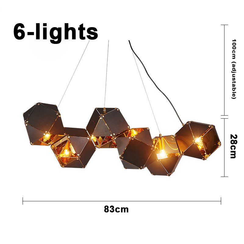 Lámpara colgante creativa de metal moderno para sala de estar, comedor, diseño circular, lámparas colgantes, decoración del hogar, accesorios de iluminación