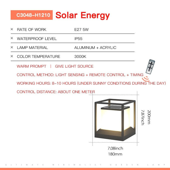 Modern Outdoor Waterproof Solar Garden Light: Lawn Light and Landscape Path Lighting