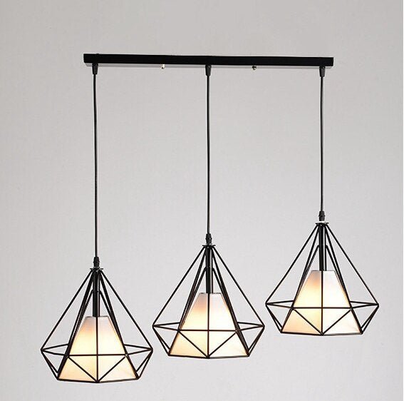 Lámpara colgante moderna con marco de hierro, luces colgantes para cocina, isla, comedor, decoración del hogar, luminaria