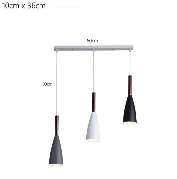 Lámpara colgante moderna para cocina, lámpara colgante para comedor, cocina, accesorio de iluminación, decoración para loft, lámpara de madera, luminaria, brillo